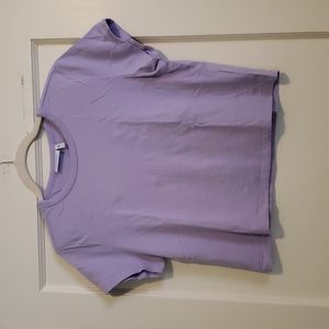 WEEKDAY brand Forever T-Shirt Lilac Short Sleeve Cropped